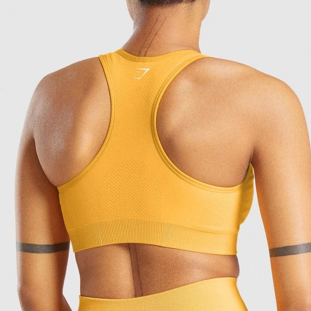 Gymshark VITAL SEAMLESS SPORTS BRA -Yellow - Picture 3 of 3